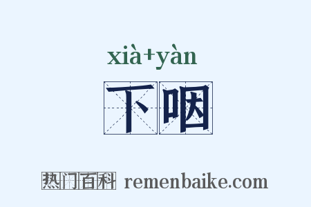下咽是什么意思的图片